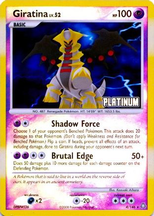 Giratina 004/146 - Reverse Holofoil Burger King Promos
