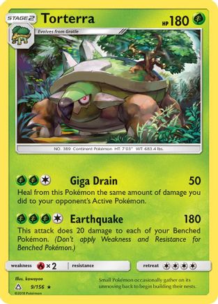 Torterra 009/156 - Reverse Holofoil SM Ultra Prism
