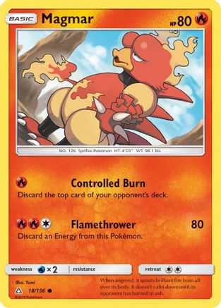 Magmar 018 - Reverse Holofoil SM Ultra Prism