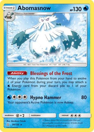 Abomasnow 038 - Reverse Holofoil SM Ultra Prism