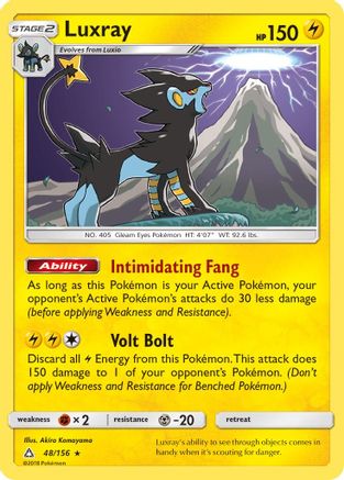 Luxray 048/156 - Reverse Holofoil SM Ultra Prism