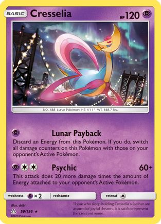 Cresselia 059/156 - Reverse Holofoil SM Ultra Prism