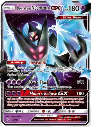 Dawn Wings Necrozma GX 063/156 - Holofoil SM Ultra Prism