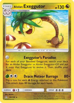 Alolan Exeggutor 095/156 SM Ultra Prism