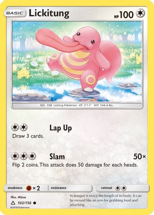 Lickitung 102/156 SM Ultra Prism