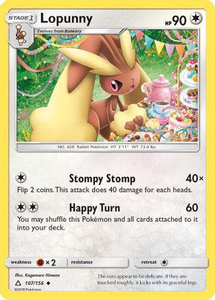 Lopunny 107/156 SM Ultra Prism