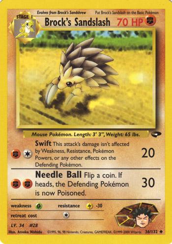 Brock's Sandslash 036/132 - Unlimited Gym Challenge