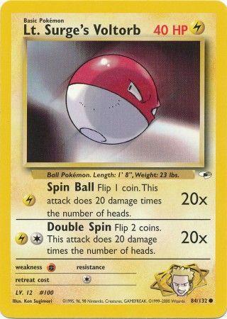 Lt. Surge's Voltorb 084/132 - Unlimited Gym Heroes