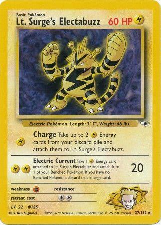 Lt. Surge's Electabuzz 027/132 - Unlimited Gym Heroes