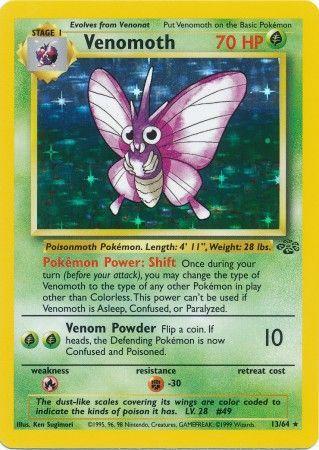 Venomoth 013/64 - Unlimited Holofoil Jungle