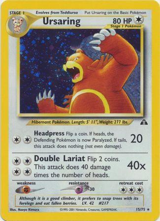 Ursaring 015/75 - Unlimited Holofoil Neo Discovery