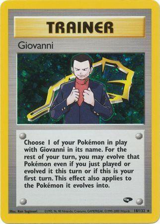 Giovanni 018/132 - Unlimited Holofoil Gym Challenge