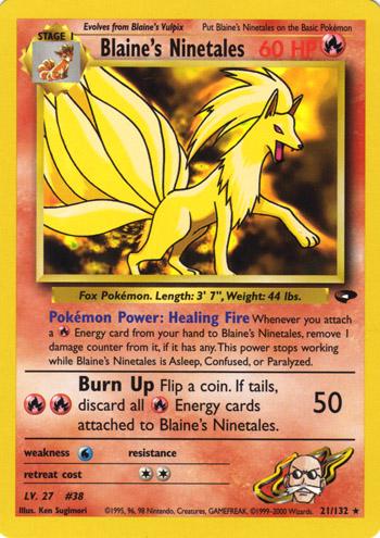 Blaine's Ninetales 021/132 - Unlimited Gym Challenge