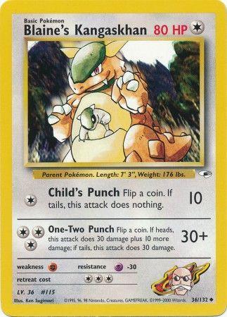 Blaine's Kangaskhan 036/132 - Unlimited Gym Heroes