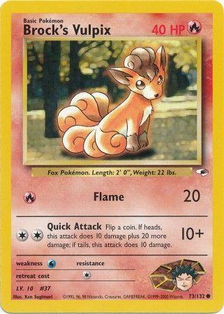 Brock's Vulpix 073/132 - Unlimited Gym Heroes