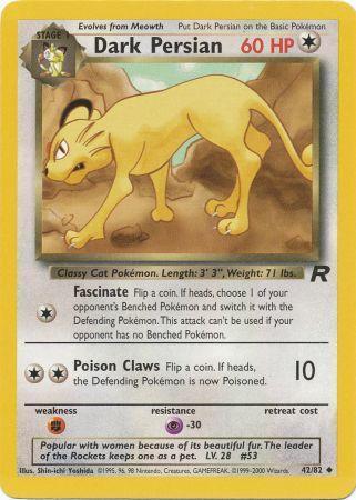 Dark Persian 042/82 - Unlimited Team Rocket