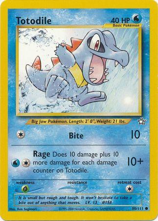 Totodile 080/111 - Unlimited Neo Genesis