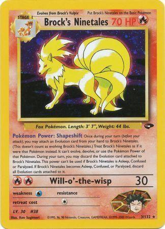 Brock's Ninetales 003/132 - Unlimited Holofoil Gym Challenge