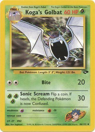 Koga's Golbat 046/132 - Unlimited Gym Challenge