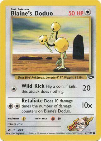 Blaine's Doduo 061/132 - Unlimited Gym Challenge