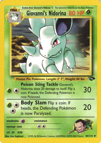 Giovanni's Nidorina 044/132 - Unlimited Gym Challenge