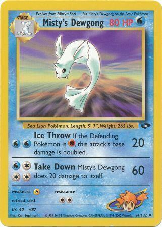 Misty's Dewgong 054/132 - Unlimited Gym Challenge