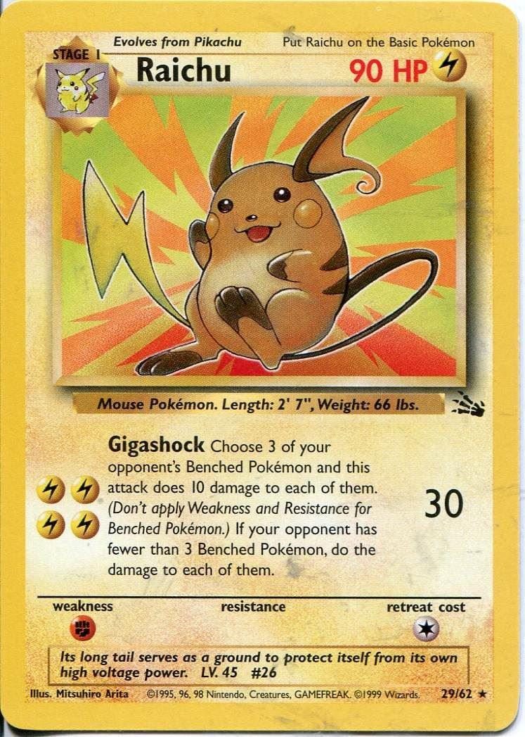 Raichu 029/62 - Unlimited Fossil
