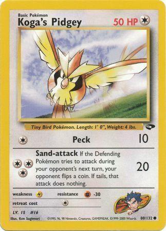 Koga's Pidgey 080/132 - Unlimited Gym Challenge