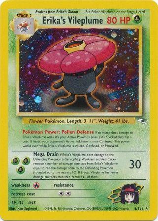 Erika's Vileplume 005/132 - Unlimited Holofoil Gym Heroes