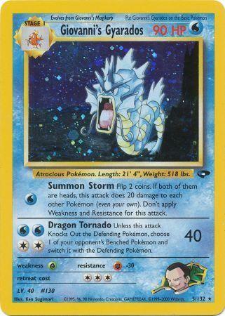 Giovanni's Gyarados 005/132 - Unlimited Holofoil Gym Challenge