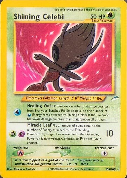 Shining Celebi 106/105 - Unlimited Holofoil Neo Destiny