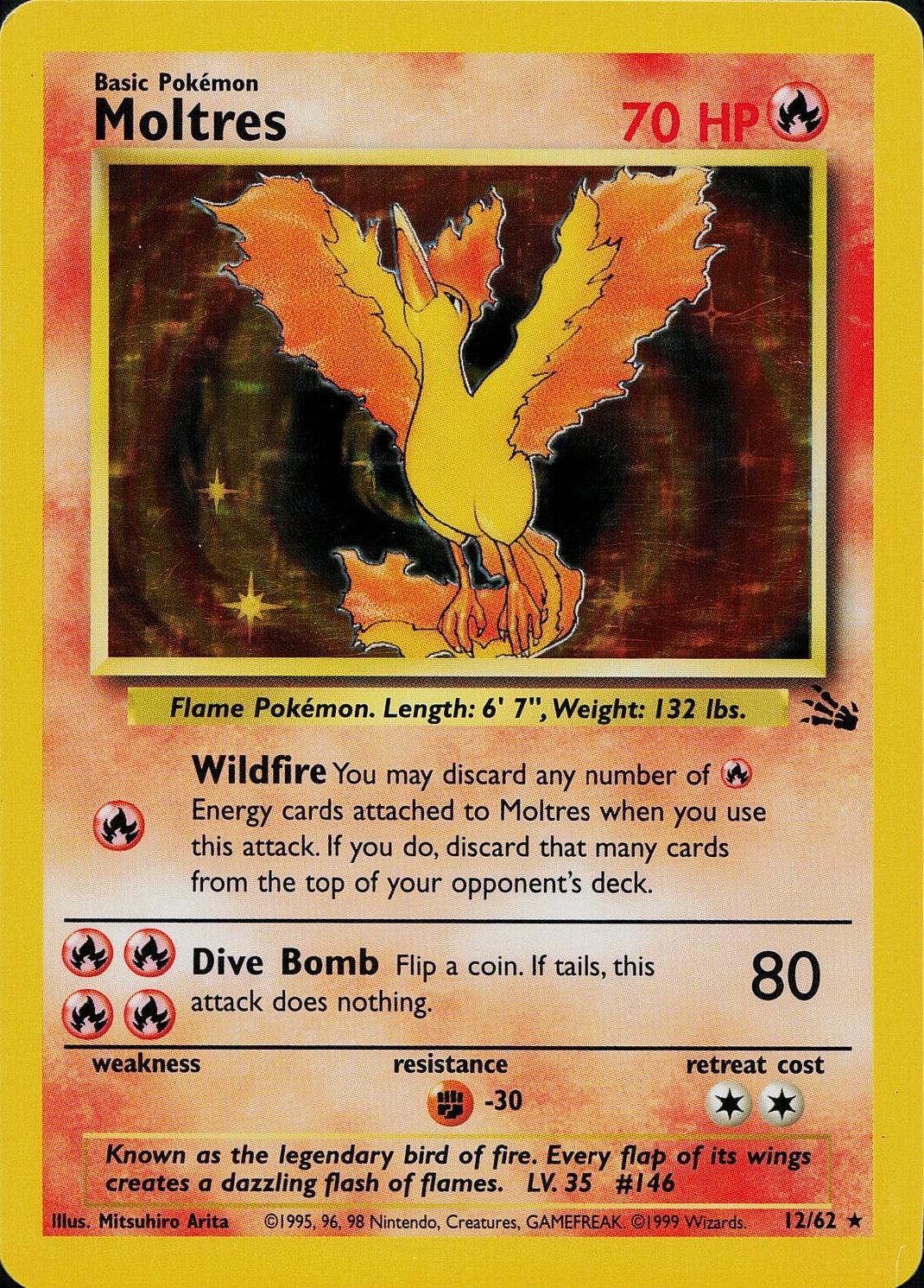 Moltres 012/62 - Unlimited Holofoil Fossil