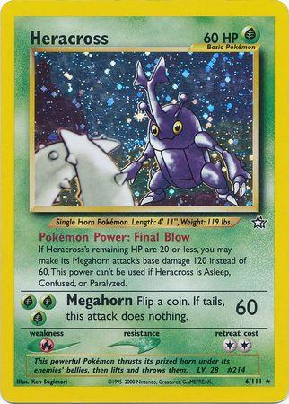 Heracross 006/111 - Unlimited Holofoil Neo Genesis