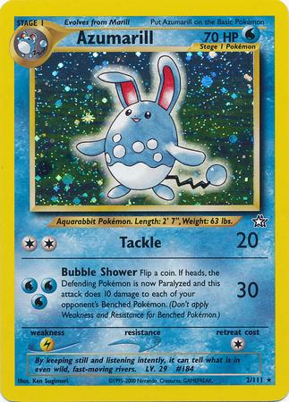 Azumarill 002/111 - Unlimited Holofoil Neo Genesis