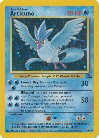 Articuno 002/62 - Unlimited Holofoil Fossil