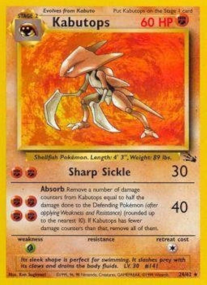 Kabutops 024/62 - Unlimited Fossil