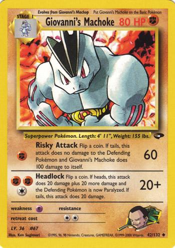 Giovanni's Machoke 042/132 - Unlimited Gym Challenge