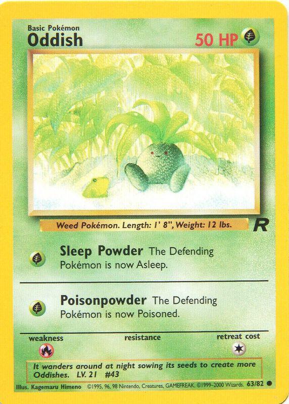 Oddish 063/82 - Unlimited Team Rocket