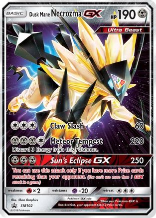 Dusk Mane Necrozma GX SM102 - Holofoil SM Promos
