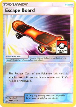 Escape Board (League Cup) 122/156 - Reverse Holofoil League & Championship Cards
