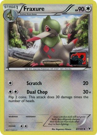 Fraxure (League Promo) 087/101 - Reverse Holofoil League & Championship Cards