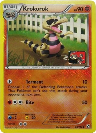 Krokorok (League Promo) 064/114 - Reverse Holofoil League & Championship Cards