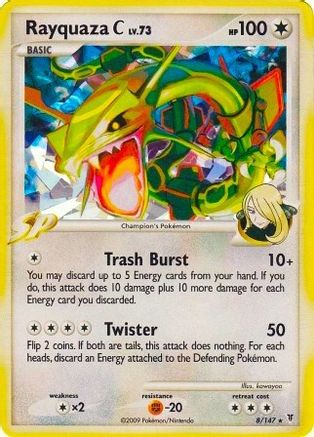 Rayquaza C (Cracked Ice) 008/147 - Holofoil Miscellaneous Cards & Products