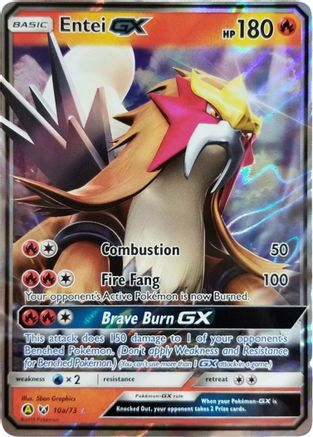 Entei GX 10a/73 - Holofoil Alternate Art Promos