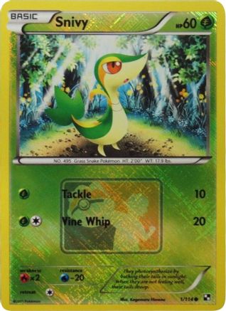 Snivy (League Promo) 001/114 - Reverse Holofoil League & Championship Cards
