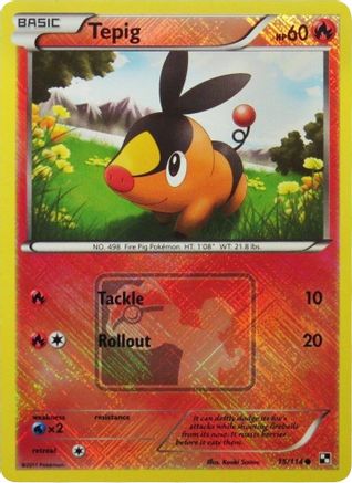 Tepig (League Promo) 015/114 - Reverse Holofoil League & Championship Cards