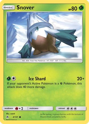 Snover 003 - Reverse Holofoil SM Forbidden Light