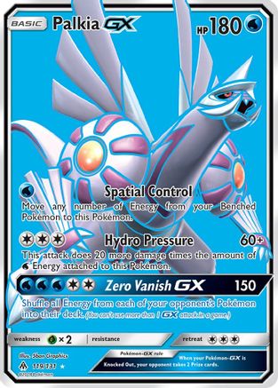 Palkia GX (Full Art) 119 - Holofoil SM Forbidden Light
