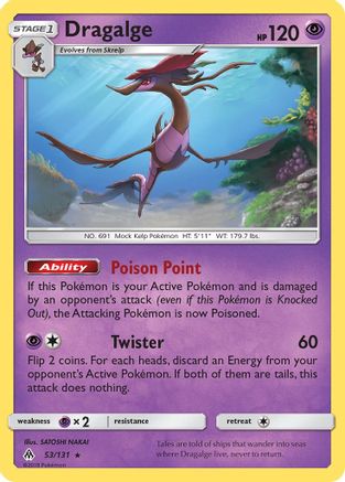 Dragalge 053 - Reverse Holofoil SM Forbidden Light