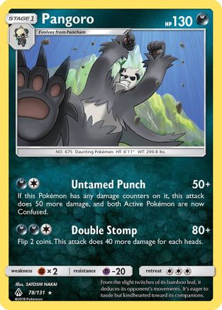 Pangoro 078 SM Forbidden Light